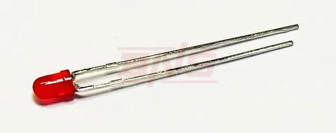 L-934ID dioda LED 3mm czerwona dyfuzyjna, jasność 25mcd, zasilanie 5V