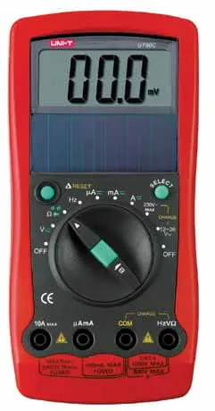 UT90C miernik cyfrowy uniwersalny solar 1000V, 10A, 40M, 100uF, 10MHz