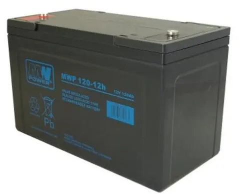Akumulator żelowy 12V / 120Ah, śruba M8