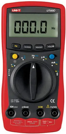 UT60D miernik cyfrowy uniwersalny 1000V, 10A, 34M, 34MHz
