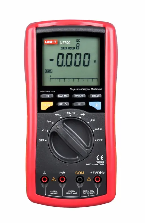 UT70C miernik cyfrowy uniwersalny RS232 1000V, 10A, 80M, 100uF, 1MHz