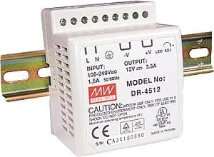 DR-45-24 zasilacz impulsowy na szynę DIN 24V / 2A / 48W