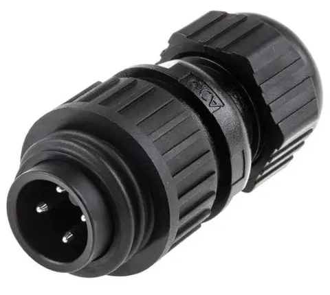 CA3LS wtyk męski na przewód 3+PE; 400V / 16A
