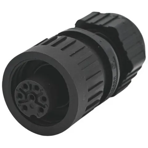 CA6LD gniazdo żeńskie na przewód 6+PE; 250V / 10A
