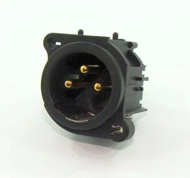 AC3MAV wtyk mikrofonowy do druku pionowy XLR 3 pin