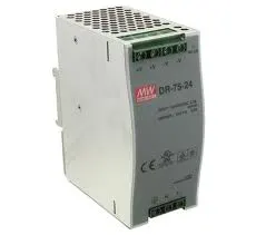DR-75-24 zasilacz impulsowy na szynę DIN 24V / 3,2A / 76,8W