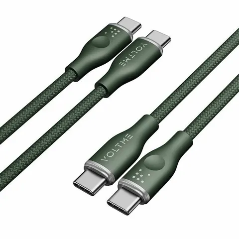 Voltme Powerlink Rugg Series CTC 3A/60W 1,0m (zielony) - kabel do ładowania