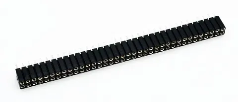 SIL80PZ gniazdo precyzyjne dwurzędowe 2x40-pin, wysokość 7mm, raster 2,54mm