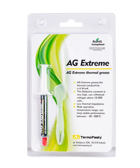 Pasta termoprzewodząca (AG extreme), opakowanie 3g
