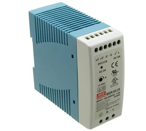 MDR-60-5 zasilacz impulsowy na szynę DIN 5V / 10A / 60W