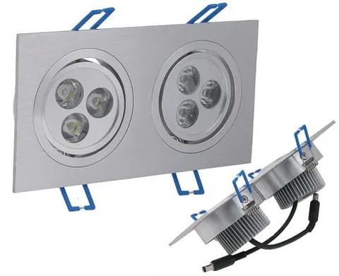 Oprawa sufitowa LED 6x1W; ciepły biały