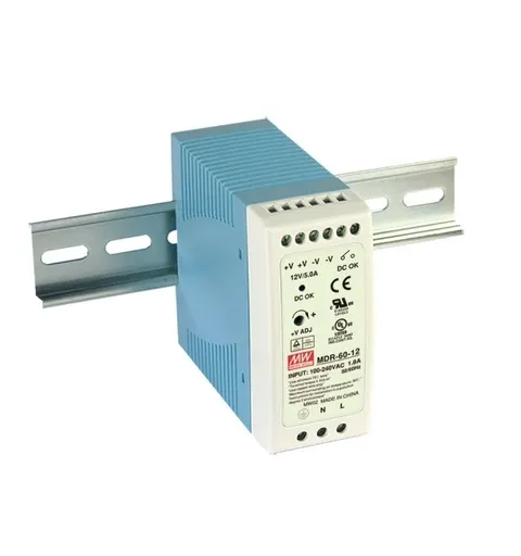 Zasilacz impulsowy 5A 12VDC 60W jednowyjściowy MDR-60-12