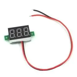 Woltomierz LED, zakres pomiarowy 2,5-30Vdc, płytka