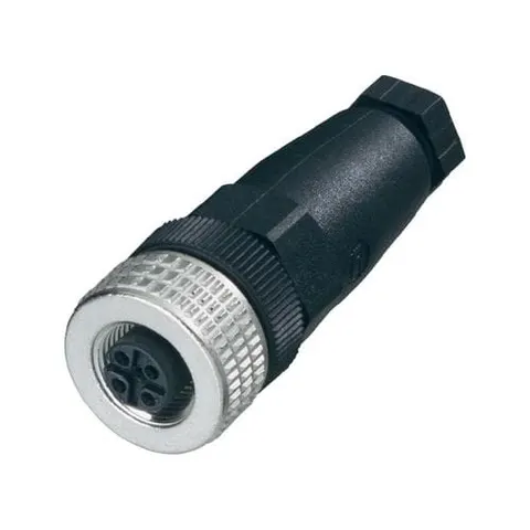 Gniazdo proste M12 4pin dławik PG7