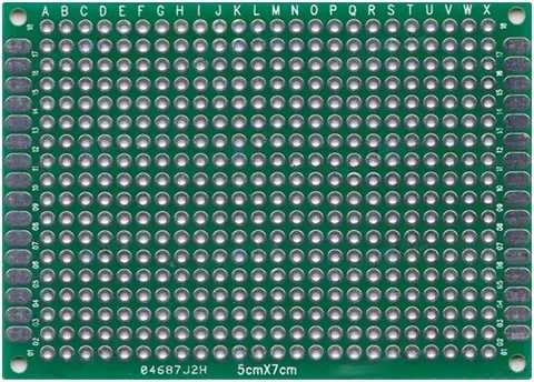 PI25Z płytka uniwersalna dwustronna 70x90mm, raster 2,54mm