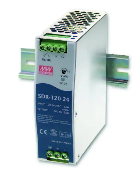 SDR-120-12 zasilacz impulsowy na szynę DIN 12V / 10A / 120W