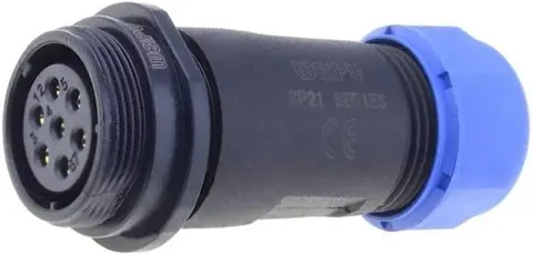 SP2111/S7 gniazdo na przewód 7 pin 500V / 15A