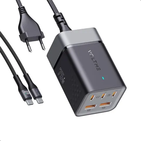 Ładowarka biurkowa Voltme VITO Go EzTravel 75W (czarna)