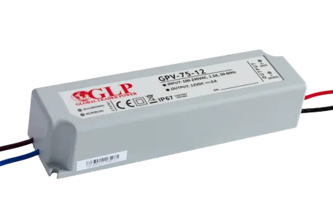 GPV-75-12 wodoszczelny zasilacz impulsowy do LED 12V / 6A; IP67