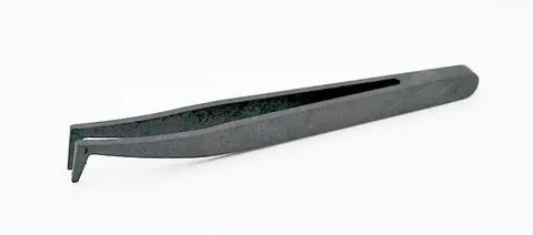 TZ-100B antystatyczna pęseta z włókna węglowego zakrzywiona, długość120mm