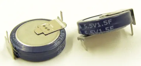 1,5F / 5,5V superkondensator Gold Cap, montaż poziomy