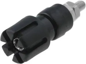 CL159715 gniazdo bananowe na panel 4mm 30A / 60V; 58mm; czarny
