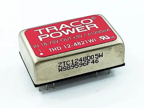 THD12-4821WI przetwornica napięcia DC/DC, wyjście +/- 5V / 1,2A