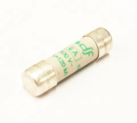 B10x38T-6A bezpiecznik ceramiczny aM, 6A / 500Vac; 10x38mm