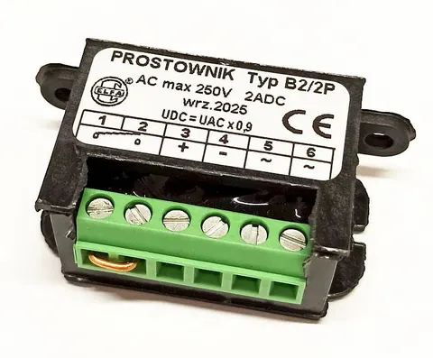 B2-2P/250 układ prostujący dwupołówkowy 2A / 250V