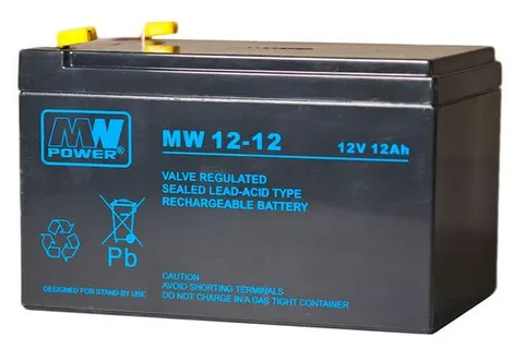 MWP 12-12 akumulator żelowy AGM 12V / 12Ah