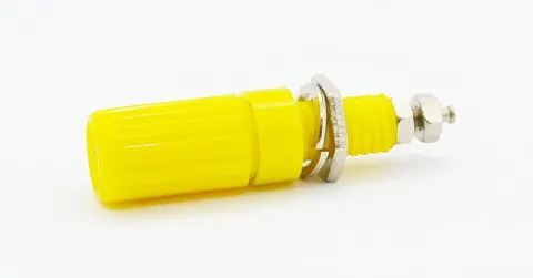 Gniazdo bananowe typ II (długie) żółty 60V / 10A