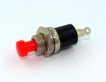 M-312 przycisk chwilowy okrągły czerwony OFF-(ON)