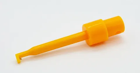 Chwytak pomiarowy haczykowy żółty, długość 55mm