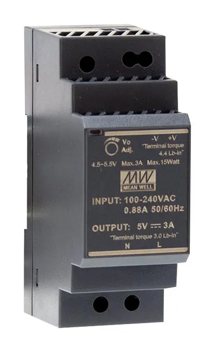 HDR-30-12 zasilacz impulsowy na szynę DIN 12V / 2A / 30W