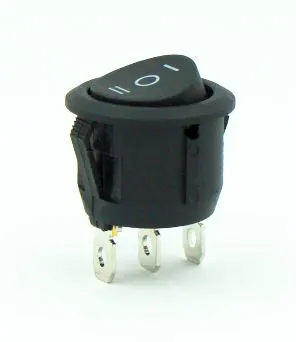 R13112D02BB7 przełącznik kołyskowy okrągły stabilny ON-OFF-ON