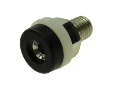 Gniazdo bananowe na panel 2mm 10A; 30Vac / 60Vdc czarne