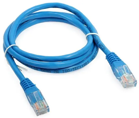 Patchcord RJ45 UTP 5e, długość 1,5m - niebieski