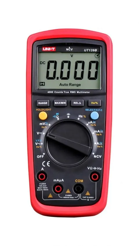 UT139B miernik cyfrowy uniwersalny True RMS 600V, 10A, 40M, 99mF