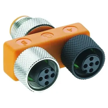 Trójnik 1x męski M12 / 2 x żeński M12