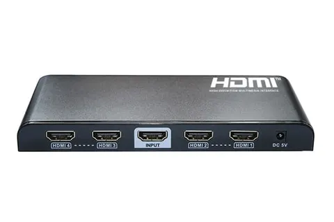 LKV-314pro spliter (rozgałęziacz) HDMI 1x4, sygnał video 2K, 4K