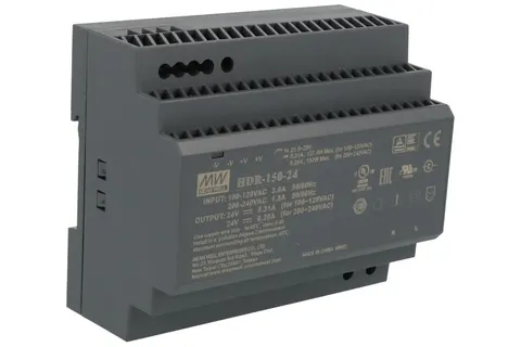 HDR-150-24 zasilacz impulsowy na szynę DIN 24V / 6,25A / 150W