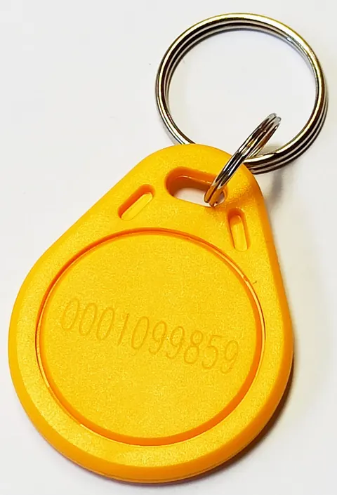 Brelok zbliżeniowy RFID EM 4100 - żółty