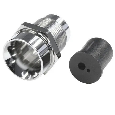 Oprawka metalowa chromowana diody LED 5mm; wklęsła