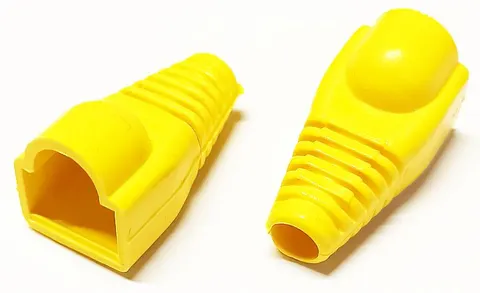 Odgiętka wtyku RJ45 8p8c kolor żółty