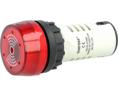 AD16/22M/12 sygnalizator dźwiękowy 80dB; 12Vac/dc