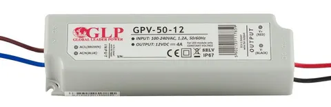 GPV-50-12 wodoszczelny zasilacz impulsowy do LED 12V / 4A; IP67