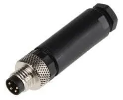 RSMCK4 wtyk prosty na przewód seria M8; 4 pin