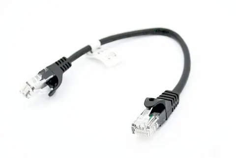 Patchcord RJ45 UTP 5e, długość 5m - czarny