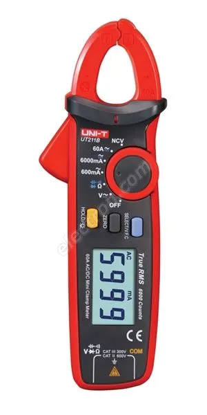 UT211B miernik cęgowy True RMS 600Vac/dc, 60Aac/dc, 60M, 60mF