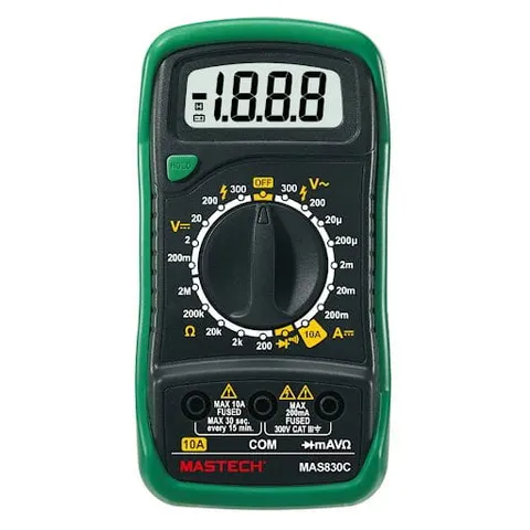 MAS830C uniwersalny miernik cyfrowy 300V; 10A; 2M